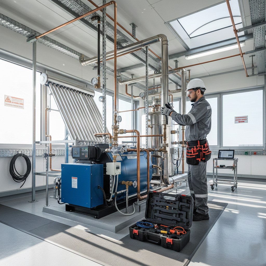 غلاية مركزية / سخان طاقة شمسية